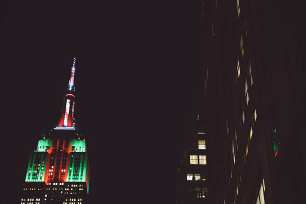 istock Low Angle View Of Illuminated Empire State Building At Night 705172915