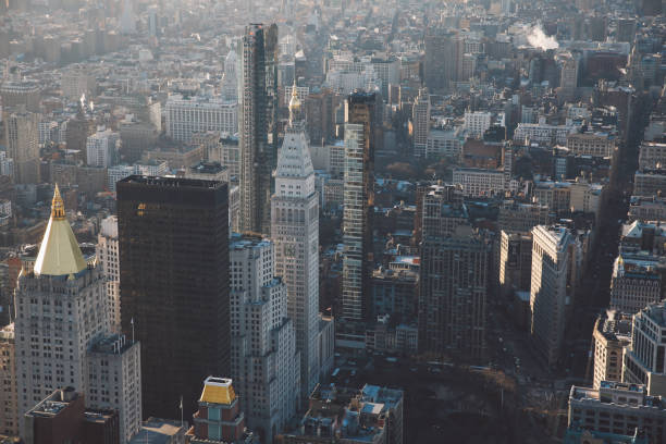 istock High Angle View Of Modern Buildings In City 705178883