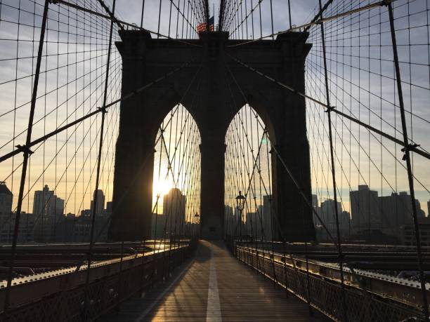 istock Brooklyn Bridge Against Sky During Sunset In City 705179147