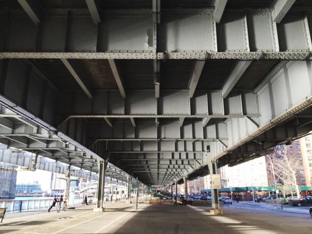 istock Underneath View Of Bridge In City 705181553