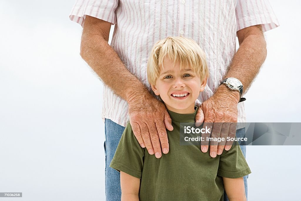 Portrait of grandparent with his grandchild - 로열티 프리 2명 스톡 사진