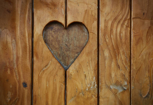 istock Heart Shape On Wooden Fence 713838387