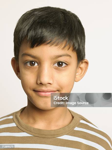 Portrait Of An Indian Boy Stock Photo - Download Image Now - Indian Ethnicity, Portrait, Studio Shot