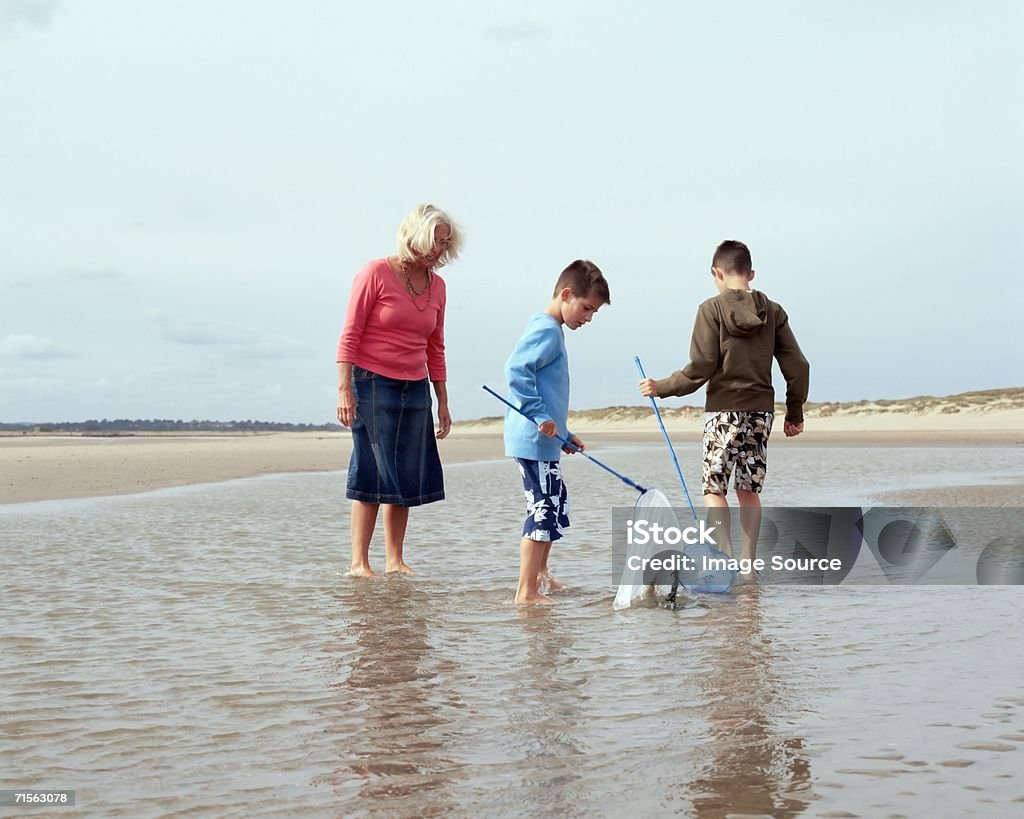 Família de Pesca - Royalty-free Adulto Foto de stock