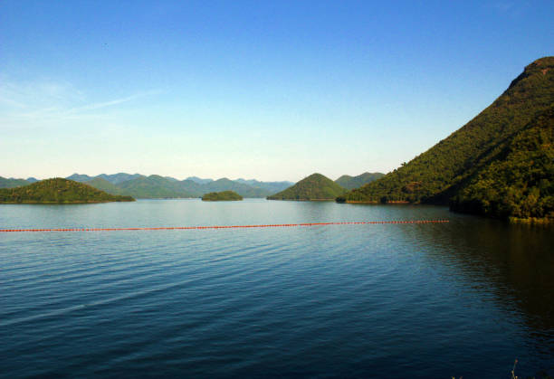 istock Scenic View Of Lake Against Clear Blue Sky 717266611