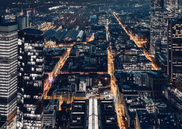 istock High Angle View Of City At Night 720028799