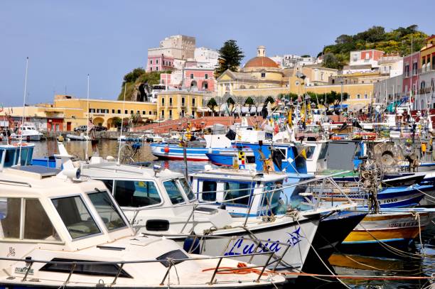 istock Boats Moored On Sea Against Clear Sky 720052575