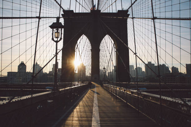 istock Silhouette Suspension Bridge Against Sky During Sunset 720151651