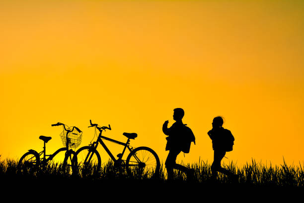 istock Silhouette Of People At Sunset 728871061