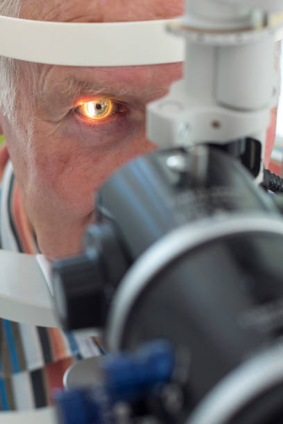 istock Close-Up Of Senior Man Looking At Optical Instrument 730260459