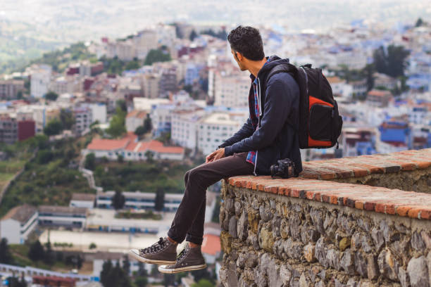 istock Tourist Looking At City View 730263407