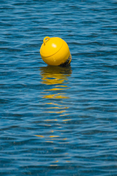 istock Yellow Buoy In Water 731848161