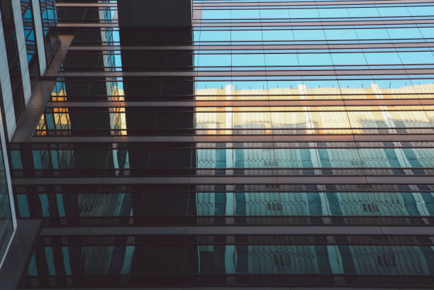 istock Low Angle Reflection Of Modern Building On Glass 733478979