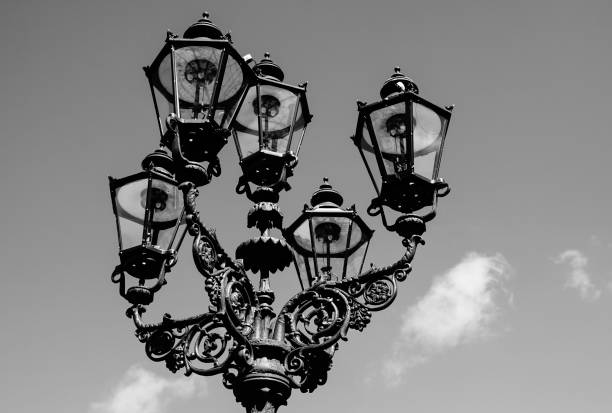 istock Low Angle View Of Lamp Post Against Sky 736837731