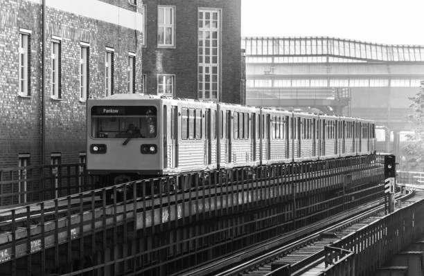 istock Train By Building In City 736844771