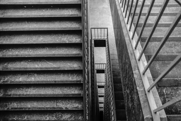 istock High Angle View Of Staircase In Building 736846959