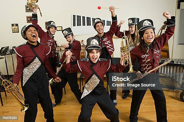Excited Band Stok Fotoğraflar & Performans Grubu‘nin Daha Fazla Resimleri - Performans Grubu, Okul Binası, Eğitim