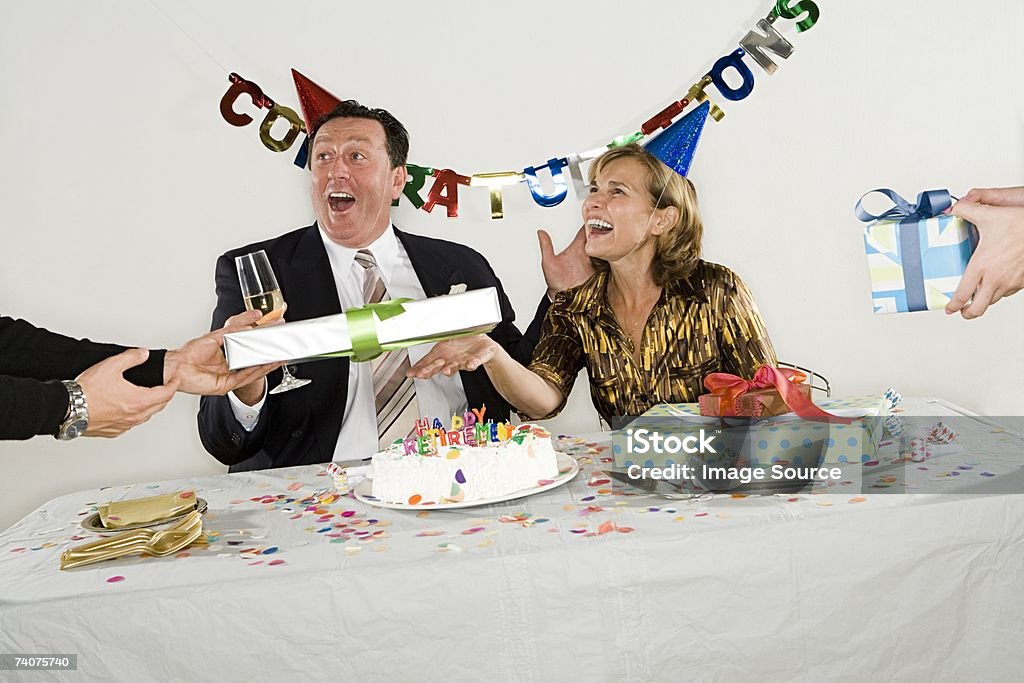 Retirement party  Family Stock Photo