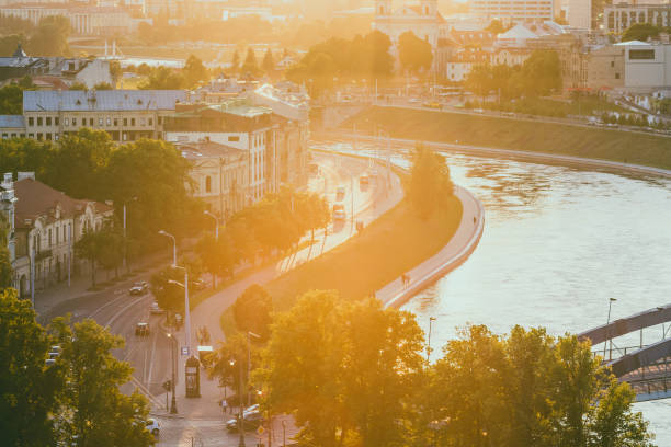 istock High Angle View Of Bridge In City 742262245