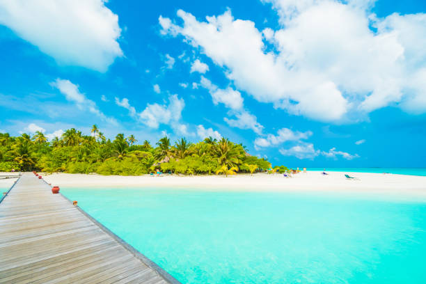 istock Scenic View Of Sea Against Blue Sky 742288363
