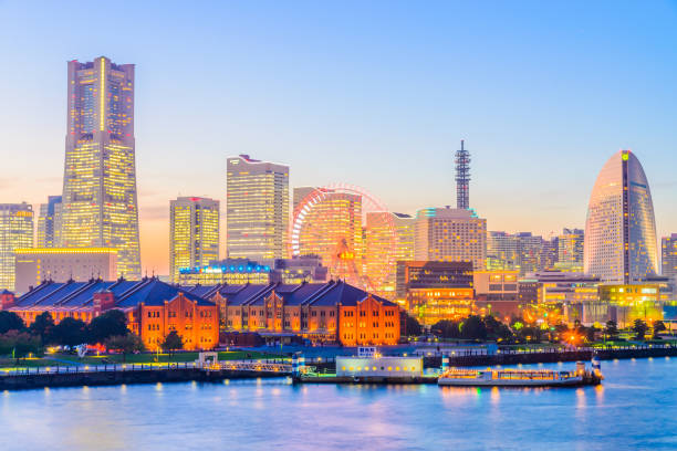 istock Illuminated City At Waterfront 742291041