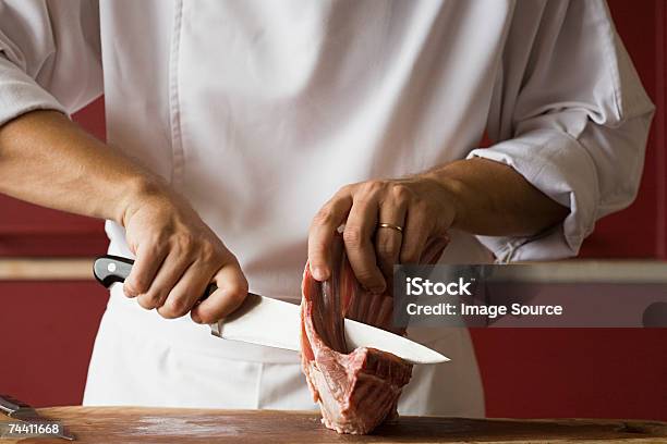 Foto de Chef De Carne e mais fotos de stock de Adulto - Adulto, Alimentação Saudável, Açougueiro