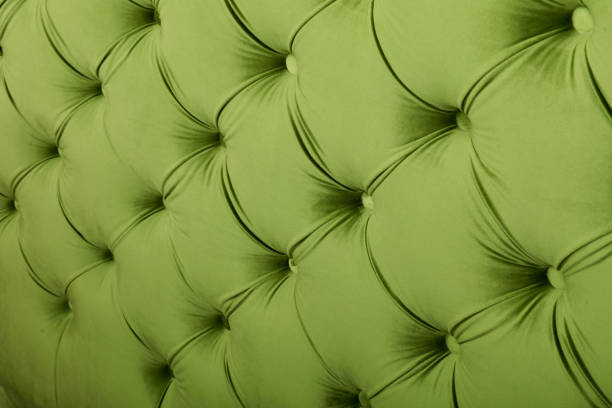 istock Full Frame Image Of Green Chesterfield Sofa 746088601