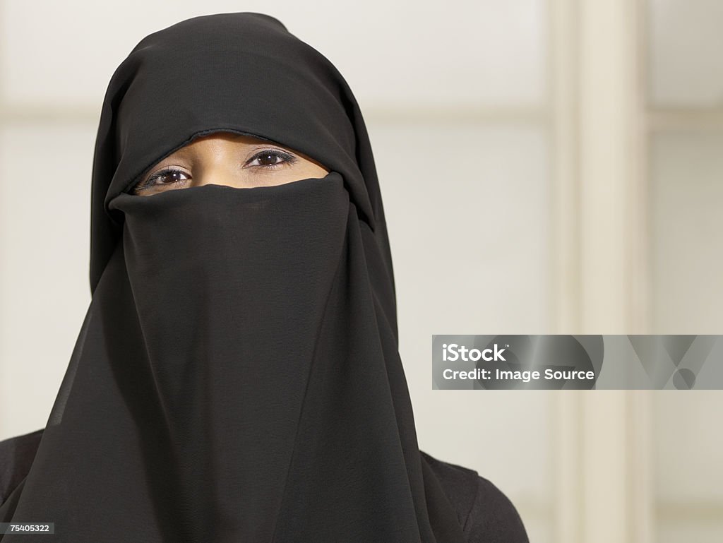 Frau mit einem burkha - Lizenzfrei Bedecken Stock-Foto