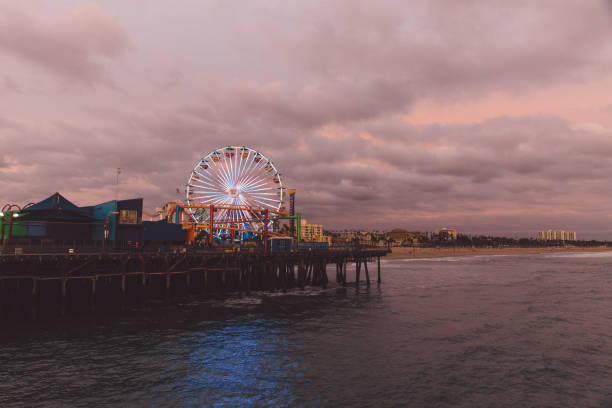 istock Santa Monica At Dusk 755759803