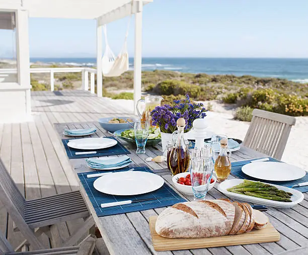 Photo of An outdoors table setting