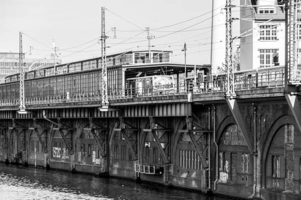 istock Bridge By Lake Against Sky In City 758537295