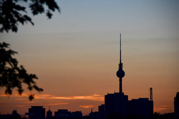istock View Of Communications Tower In City 758580675
