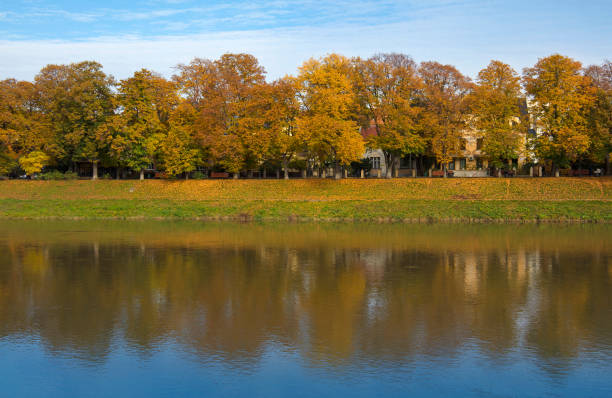 istock Scenic View Of Lake By Trees During Autumn 758643685