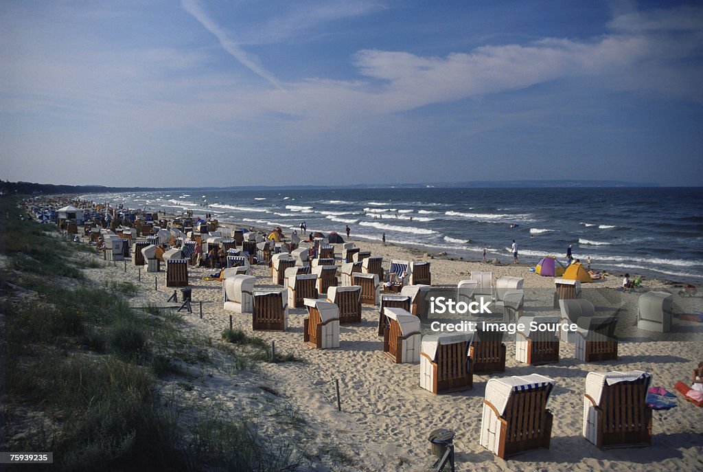 Uma praia em rugen - Foto de stock de Rügen royalty-free