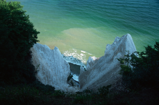 White cliffs at the English coast