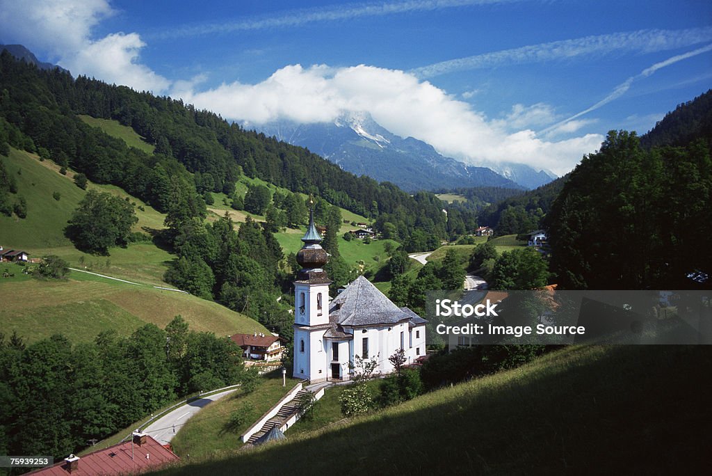 Wallfahrtskirche maria-gern - Lizenzfrei Anhöhe Stock-Foto