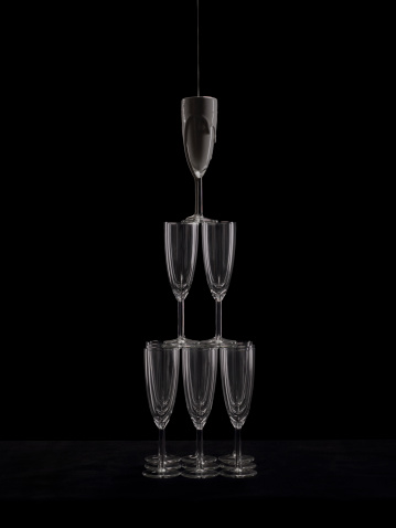Murano crystal glass vases. Murano is a handcrafted and expensive glass made in Italy.