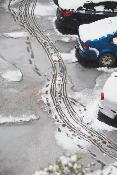 istock Cars On Road During Winter 761678553
