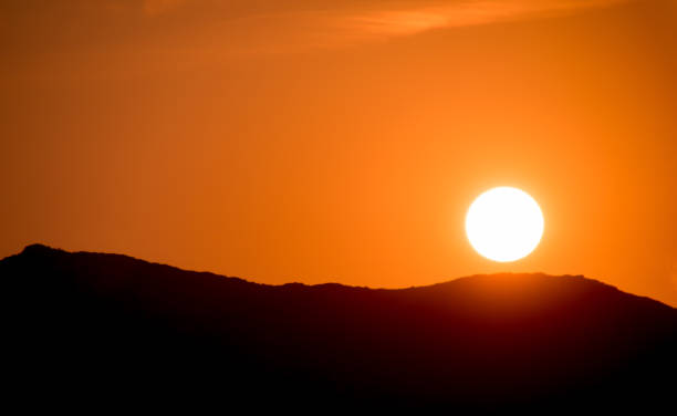 istock Scenic View Of Silhouette Mountains Against Sky At Sunset 761697541