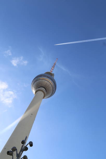 istock Low Angle View Of Fernsehturm Against Blue Sky 766397449