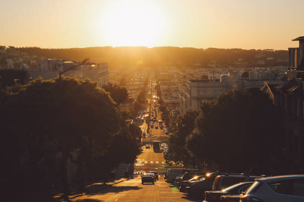 istock Cityscape Against Clear Sky At Sunset 766397917