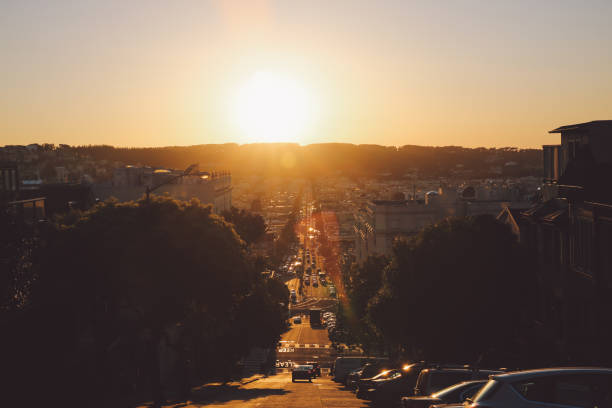 istock Cityscape Against Clear Sky At Sunset 766398179