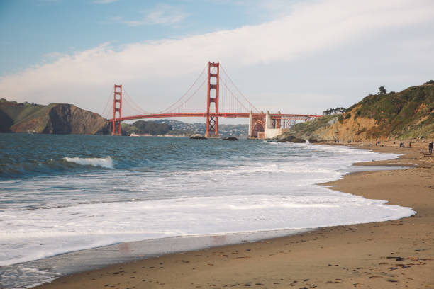 istock Suspension Bridge Over Sea 766455243