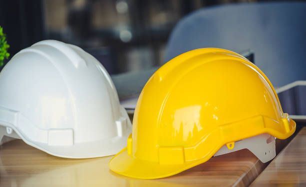 istock Close-Up Of Hardhats 768003563
