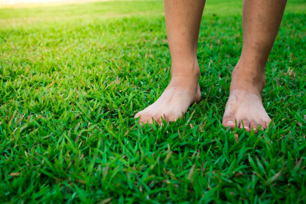 istock Low Section Of Boy Standing On Grass 769779431