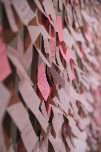 istock Close-Up Of Papers With Messages On Wall 769821767
