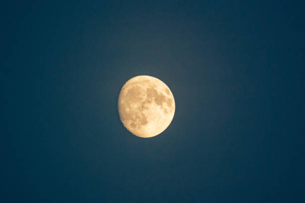 istock Low Angle View Of Moon Against Clear Sky At Night 771620567