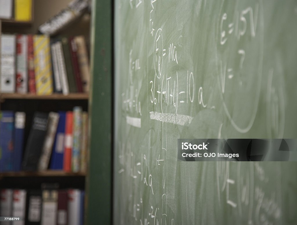 Un chalkboard - Foto de stock de Matematicas libre de derechos