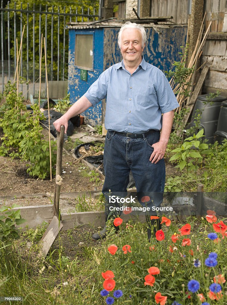 Retrato de um gardener - Foto de stock de Etnia caucasiana royalty-free