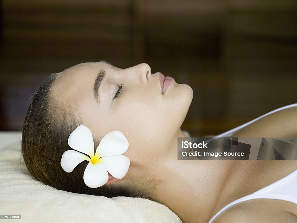 Young woman praying  Adult Stock Photo